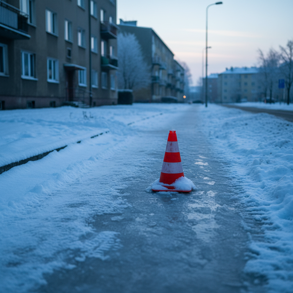 Poślizgnięcie i upadek